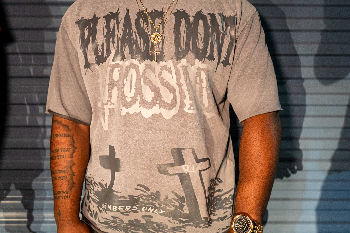 Please Don’t Kross Me T-shirt Grey