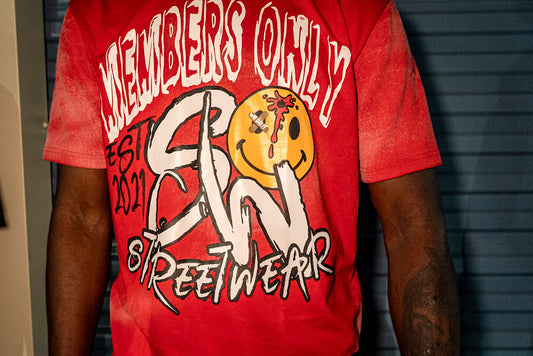 No outsiders Welcome T-shirt Red